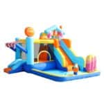 פארק מים מתנפח בעיצוב דוכן גלידה W73072T מבית DOCTOR DOLPHIN