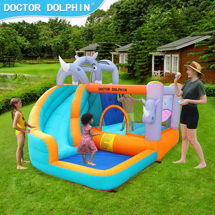 ⁦מתנפח מים בעיצוב קרנפים W73009 של Doctor Dolphin⁩ – תמונה ⁦6⁩