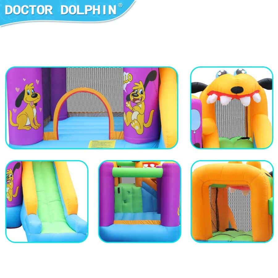 ⁦מתקן מתנפח בדמות כלבלב D72007 מתוצרת Doctor Dolphin⁩ – תמונה ⁦4⁩