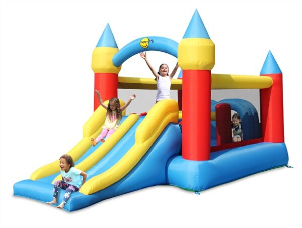 מתנפח טירת מכשולים עם מגלשה כפולה 9474 Happy Hop