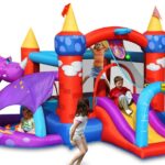 מתקן קפיצה מתנפח בעיצוב טירת דרקון 9022 Happy Hop