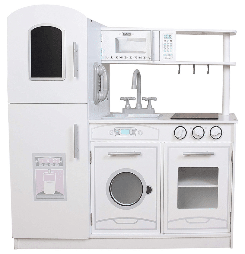 kfitz-1538454c87e9ef95e840f9027161772a מטבח עץ אלקטרוני לילדים דגם אלרוי בלבן PLK539 - בית העץ – תמונה 1