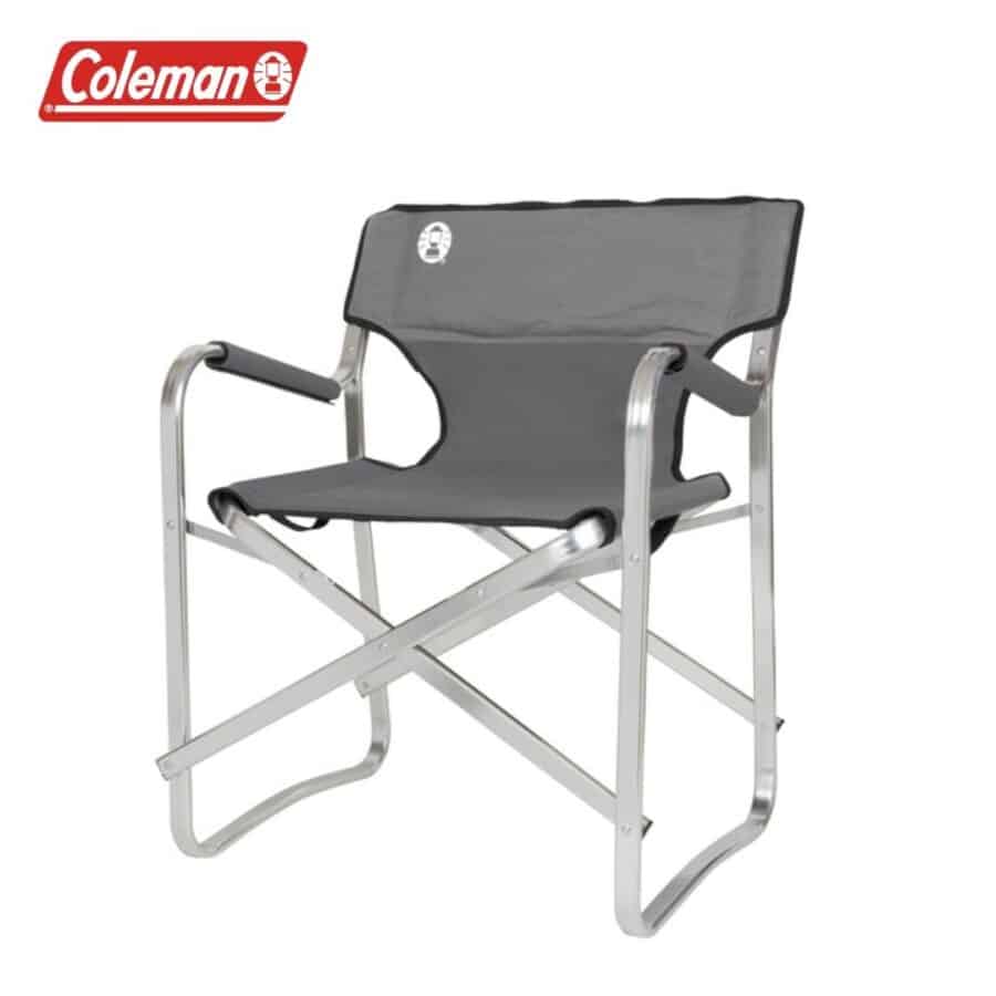 ⁦כסא DECK מאלומיניום בגוון אפור 2000038337 מבית Coleman⁩ – תמונה ⁦2⁩