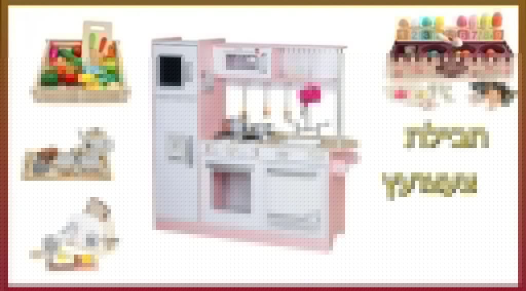 kfitz-74df7bd4313543c18110f648c71b0a9c PACKTZA6 ערכת צעצועץ - מטבח דגם פלג עם מצנם מעץ, ערכת גלידריה, מערכת תה מעץ ומגש פירות מעץ – תמונה 1