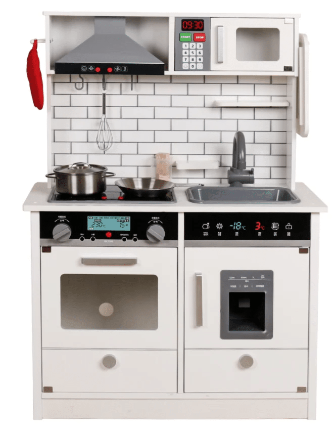 kfitz-88fdc1a0f2f3f7da342f13d3f5d509f8 מטבח עץ לילדים בצבע לבן White-493 – תמונה 1