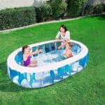 בריכה מתנפחת אובלית שקופה עם עיטור גלים (229X152X51 סמ) 54066 של Bestway