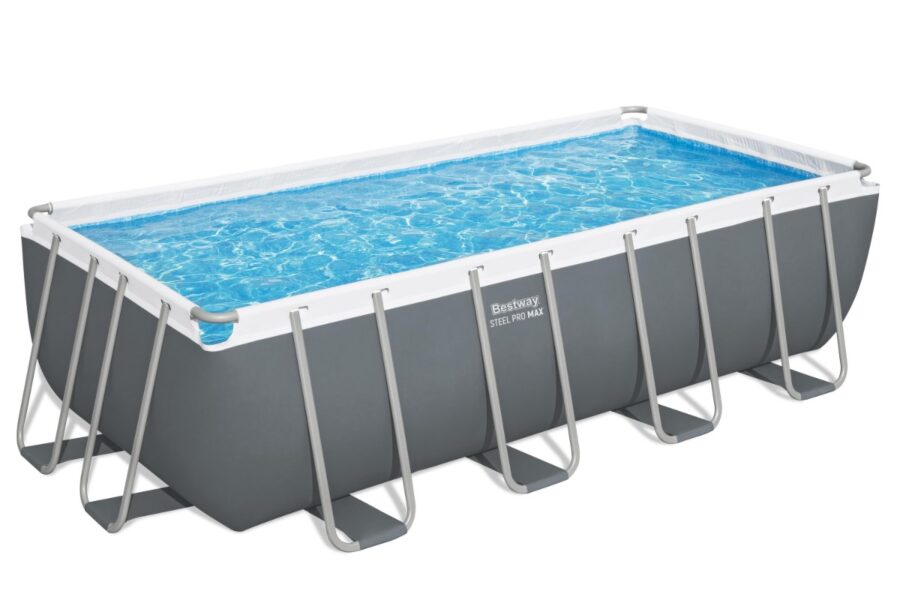 ⁦בריכת ענק מלבנית pro max steel (488X244X122 סמ) דגם 56671 BESTWAY⁩ – תמונה ⁦2⁩