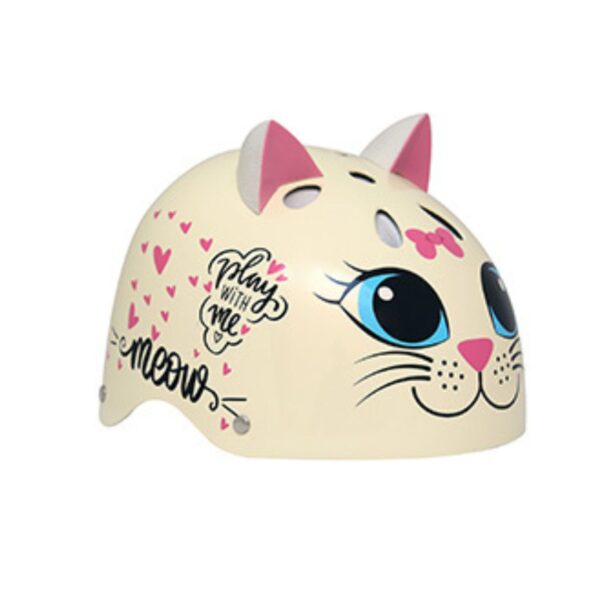 קסדת ילדים Kitty Cat חתול שמנת מבריק SMALL 80687