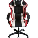 כיסא גיימינג לבן עם תאורת RGB דגם 7008RGBW מבית LEVEL UP