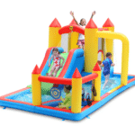 מתקן מתנפח משולב עם מקפצה ובריכת כדורים 9753 מבית Happy Hop