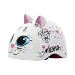 קסדת ילדים Kitty Cat חתול לבן מבריק SMALL 81394