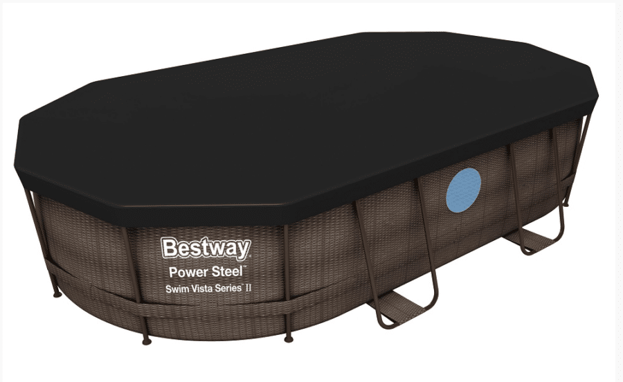 ⁦כיסוי BESTWAY לבריכה אולטרה אובלית (488X305X107 סמ) 70107⁩ – תמונה ⁦3⁩
