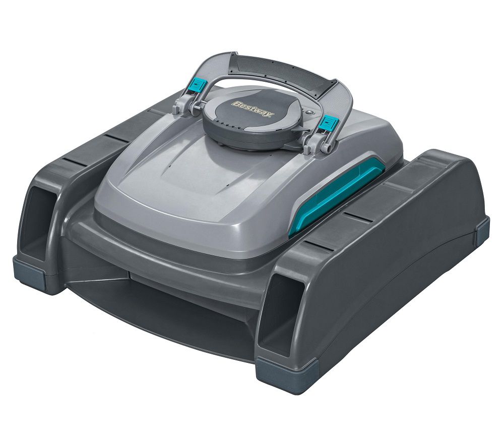 BESTWAY Aquatronix G300 רובוט סקימר אלחוטי נטען לבריכה | 3in100 רובוט סקימר אלחוטי נטען לבריכה BESTWAY Aquatronix G300 בצבע אפור עם ידית נשיאה | 3in100