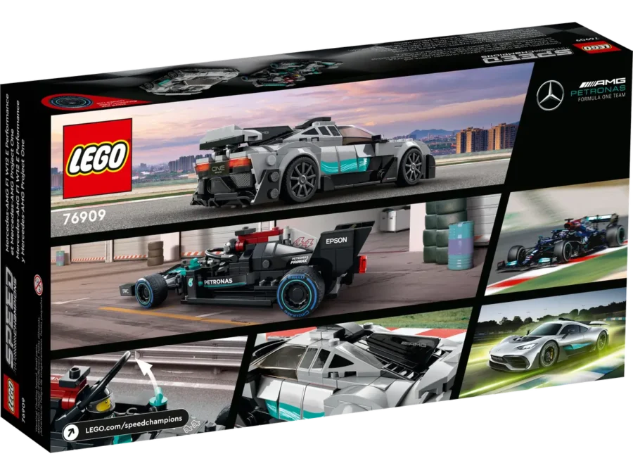⁦לגו ספיד צ'מפיונס מרצדס F1 W12 ומרצדס AMG פרוג'קט 1, LEGO 76909⁩ – תמונה ⁦5⁩